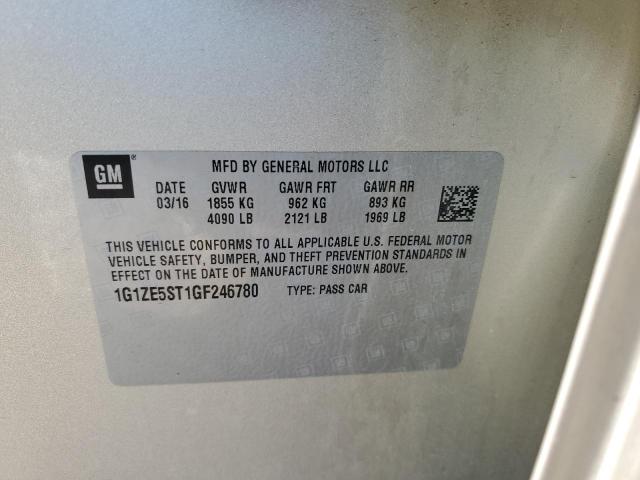 Photo 12 VIN: 1G1ZE5ST1GF246780 - CHEVROLET MALIBU LT 