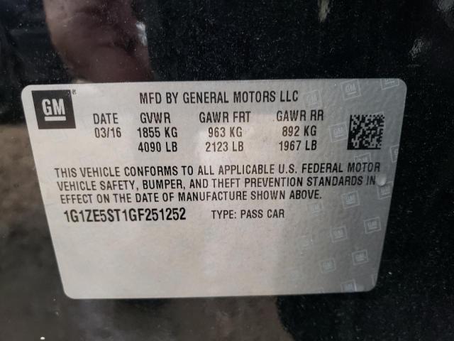 Photo 11 VIN: 1G1ZE5ST1GF251252 - CHEVROLET MALIBU LT 