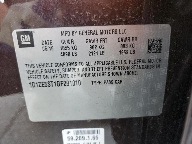 Photo 11 VIN: 1G1ZE5ST1GF291010 - CHEVROLET MALIBU LT 