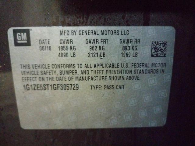 Photo 11 VIN: 1G1ZE5ST1GF305729 - CHEVROLET MALIBU LT 