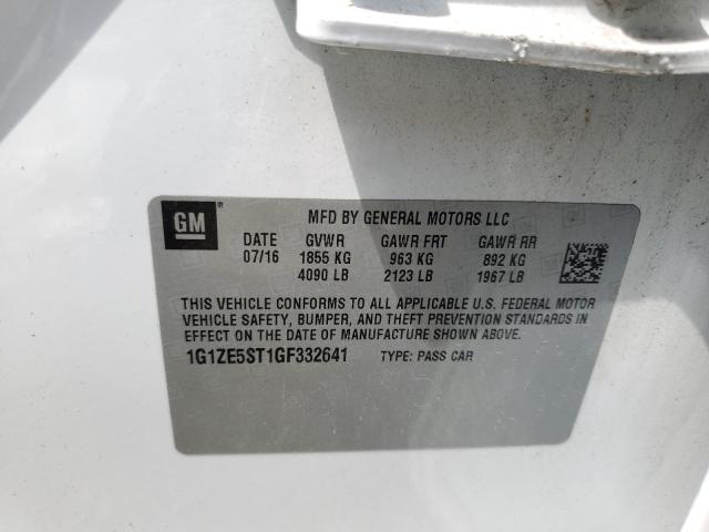 Photo 11 VIN: 1G1ZE5ST1GF332641 - CHEVROLET MALIBU LT 