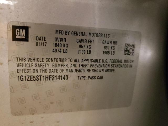 Photo 11 VIN: 1G1ZE5ST1HF214140 - CHEVROLET MALIBU LT 