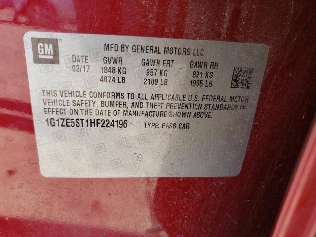 Photo 11 VIN: 1G1ZE5ST1HF224196 - CHEVROLET MALIBU 