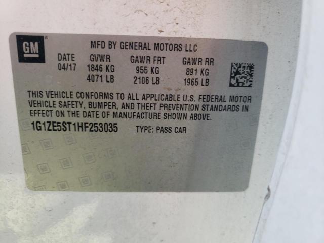 Photo 11 VIN: 1G1ZE5ST1HF253035 - CHEVROLET MALIBU LT 