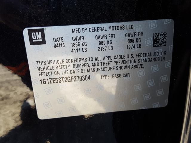 Photo 9 VIN: 1G1ZE5ST2GF279304 - CHEVROLET MALIBU LT 