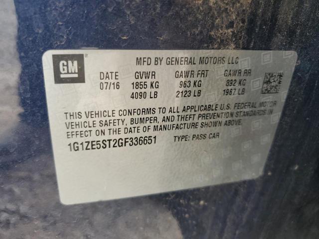 Photo 11 VIN: 1G1ZE5ST2GF336651 - CHEVROLET MALIBU LT 