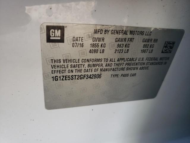 Photo 9 VIN: 1G1ZE5ST2GF342806 - CHEVROLET MALIBU LT 