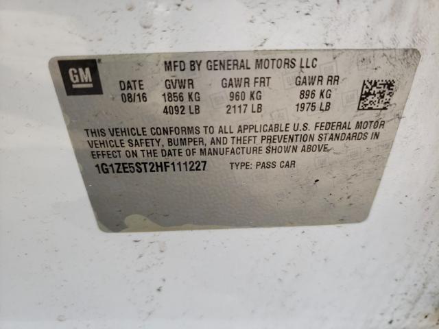 Photo 9 VIN: 1G1ZE5ST2HF111227 - CHEVROLET MALIBU LT 