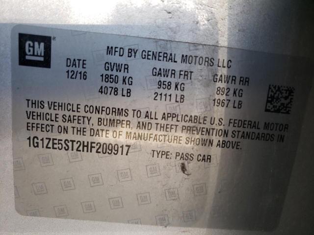 Photo 9 VIN: 1G1ZE5ST2HF209917 - CHEVROLET MALIBU LT 