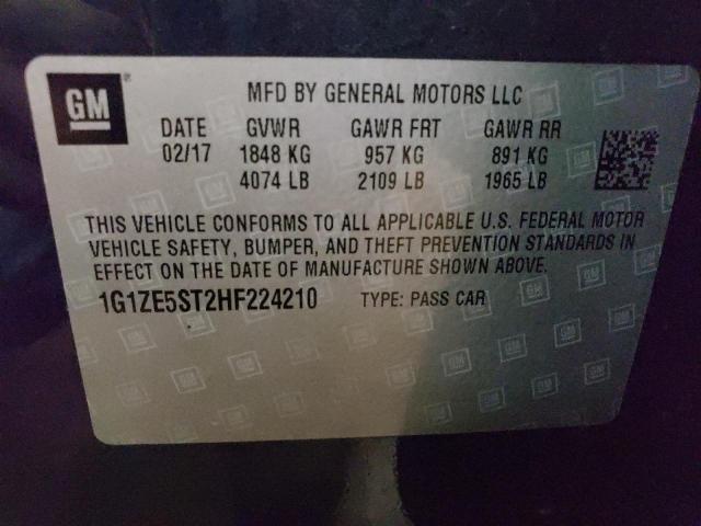 Photo 11 VIN: 1G1ZE5ST2HF224210 - CHEVROLET MALIBU LT 