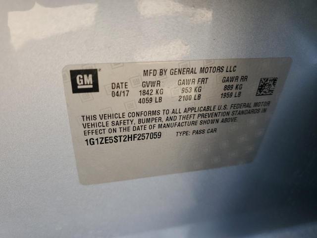 Photo 11 VIN: 1G1ZE5ST2HF257059 - CHEVROLET MALIBU LT 