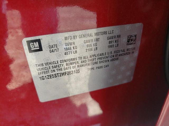 Photo 9 VIN: 1G1ZE5ST2HF263105 - CHEVROLET MALIBU LT 