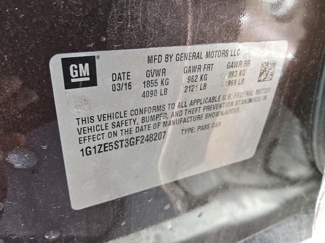 Photo 12 VIN: 1G1ZE5ST3GF248207 - CHEVROLET MALIBU LT 