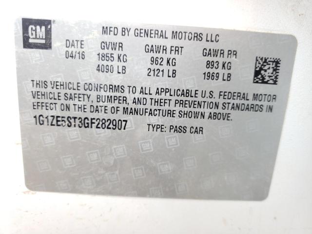 Photo 9 VIN: 1G1ZE5ST3GF282907 - CHEVROLET MALIBU LT 