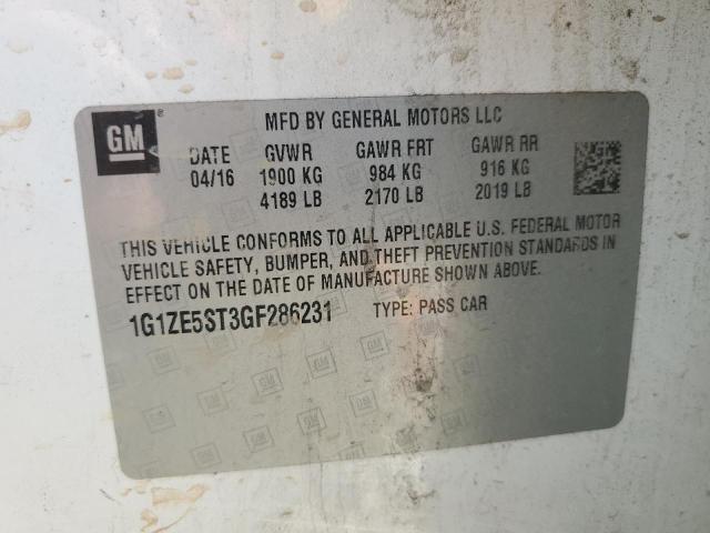 Photo 12 VIN: 1G1ZE5ST3GF286231 - CHEVROLET MALIBU LT 