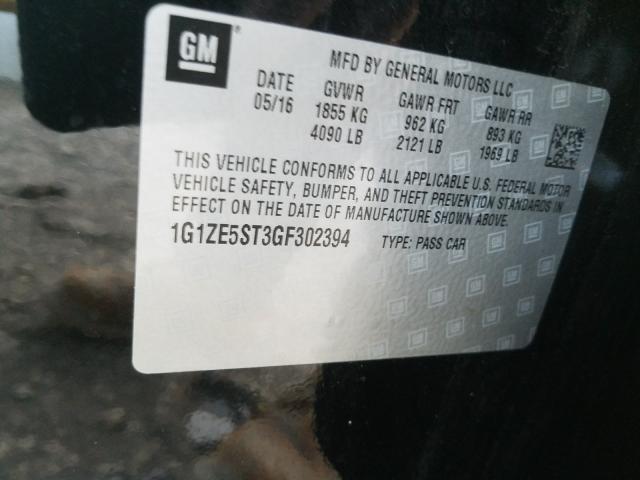 Photo 9 VIN: 1G1ZE5ST3GF302394 - CHEVROLET MALIBU LT 