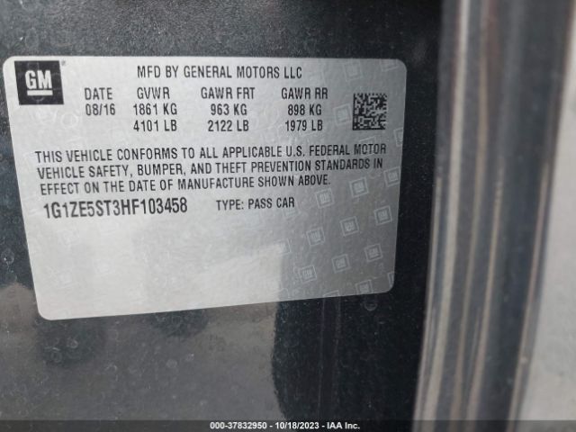 Photo 8 VIN: 1G1ZE5ST3HF103458 - CHEVROLET MALIBU 