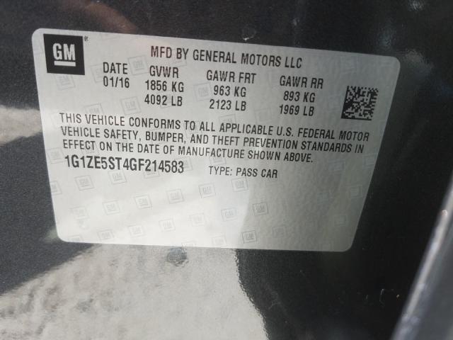 Photo 9 VIN: 1G1ZE5ST4GF214583 - CHEVROLET MALIBU LT 