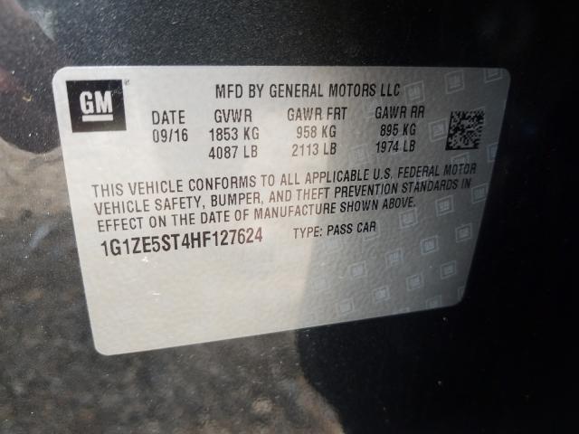 Photo 9 VIN: 1G1ZE5ST4HF127624 - CHEVROLET MALIBU LT 