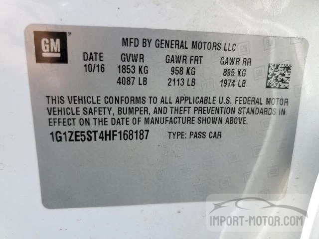 Photo 11 VIN: 1G1ZE5ST4HF168187 - CHEVROLET MALIBU 