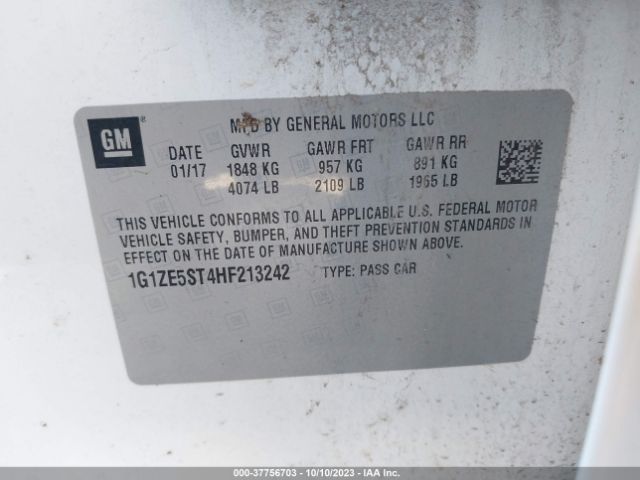 Photo 8 VIN: 1G1ZE5ST4HF213242 - CHEVROLET MALIBU 