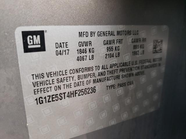 Photo 9 VIN: 1G1ZE5ST4HF256236 - CHEVROLET MALIBU LT 