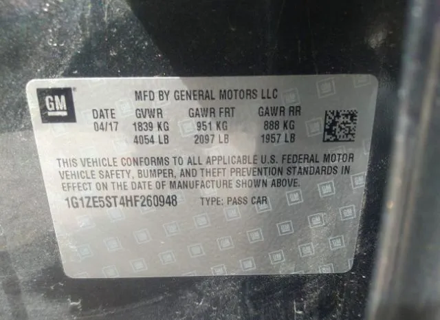 Photo 8 VIN: 1G1ZE5ST4HF260948 - CHEVROLET MALIBU 