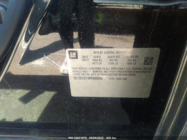 Photo 8 VIN: 1G1ZE5ST4HF266992 - CHEVROLET MALIBU 