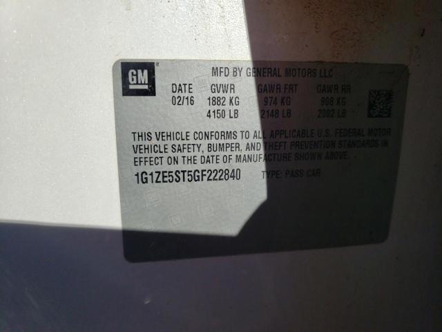 Photo 11 VIN: 1G1ZE5ST5GF222840 - CHEVROLET MALIBU 