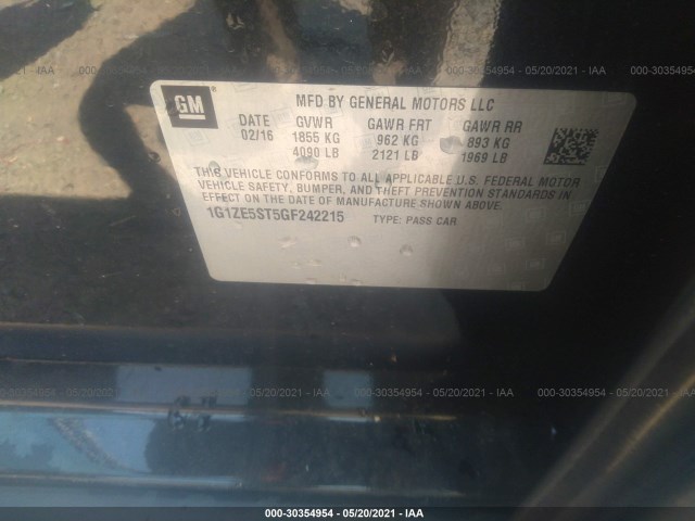 Photo 8 VIN: 1G1ZE5ST5GF242215 - CHEVROLET MALIBU 