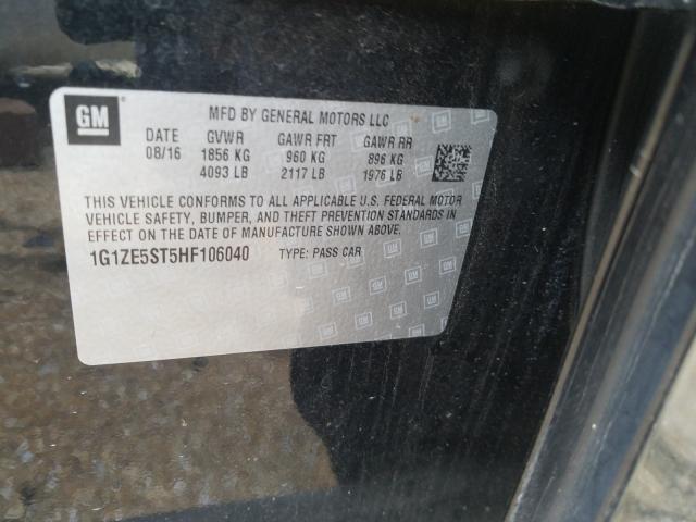 Photo 9 VIN: 1G1ZE5ST5HF106040 - CHEVROLET MALIBU LT 