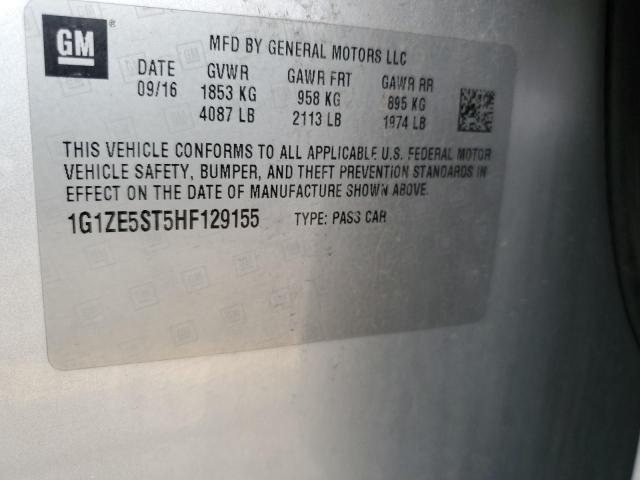 Photo 12 VIN: 1G1ZE5ST5HF129155 - CHEVROLET MALIBU LT 