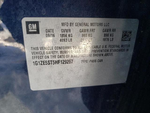 Photo 9 VIN: 1G1ZE5ST5HF129267 - CHEVROLET MALIBU LT 