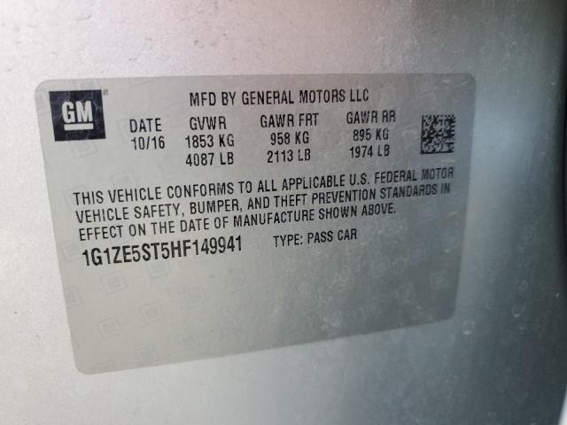 Photo 11 VIN: 1G1ZE5ST5HF149941 - CHEVROLET MALIBU 