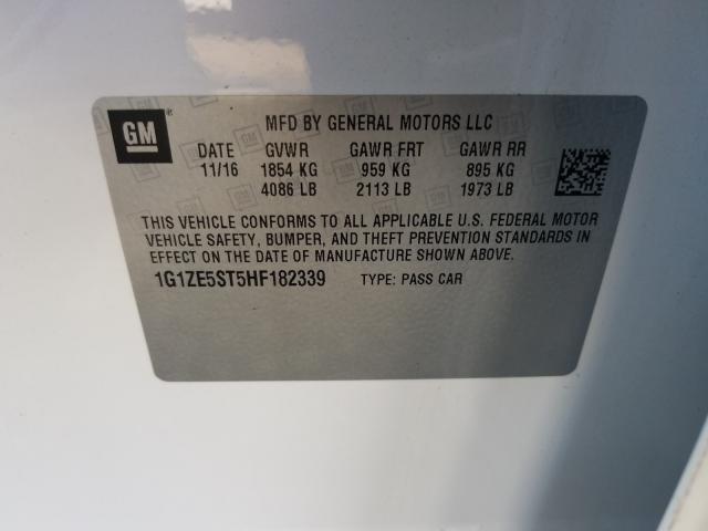 Photo 9 VIN: 1G1ZE5ST5HF182339 - CHEVROLET MALIBU LT 