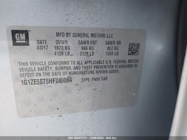 Photo 8 VIN: 1G1ZE5ST5HF249084 - CHEVROLET MALIBU 