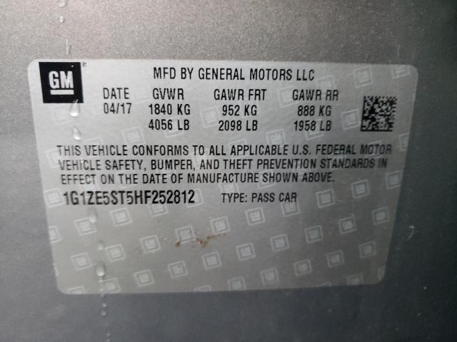 Photo 9 VIN: 1G1ZE5ST5HF252812 - CHEVROLET MALIBU LT 