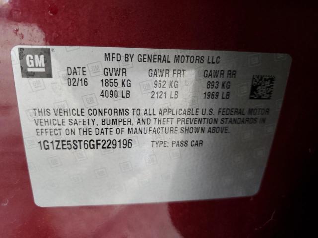 Photo 11 VIN: 1G1ZE5ST6GF229196 - CHEVROLET MALIBU LT 