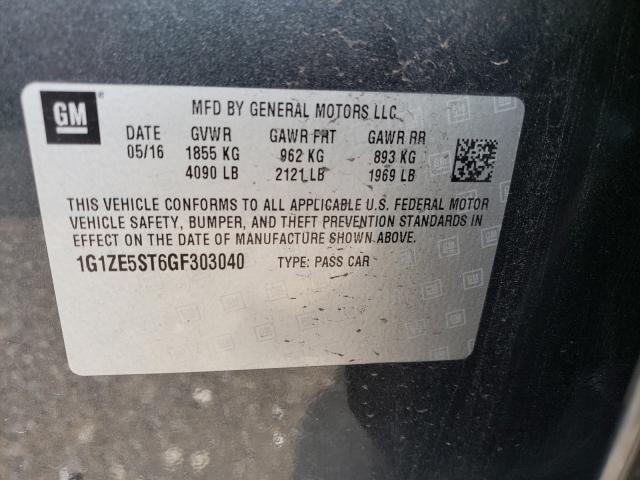 Photo 9 VIN: 1G1ZE5ST6GF303040 - CHEVROLET MALIBU 