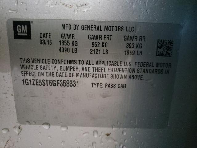 Photo 9 VIN: 1G1ZE5ST6GF358331 - CHEVROLET MALIBU LT 