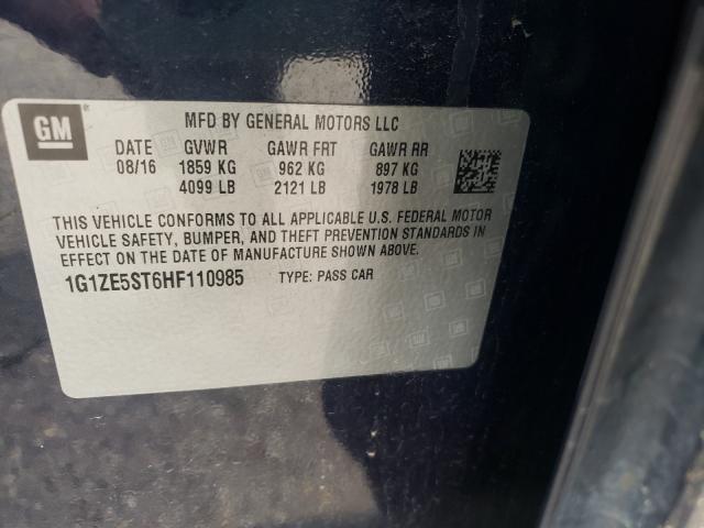 Photo 9 VIN: 1G1ZE5ST6HF110985 - CHEVROLET MALIBU LT 