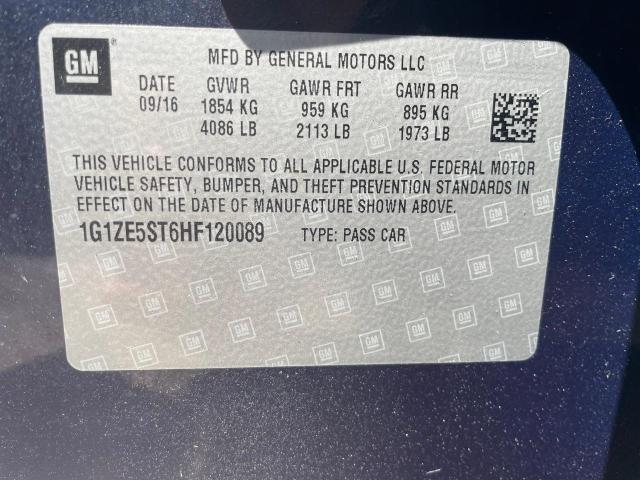 Photo 9 VIN: 1G1ZE5ST6HF120089 - CHEVROLET MALIBU LT 