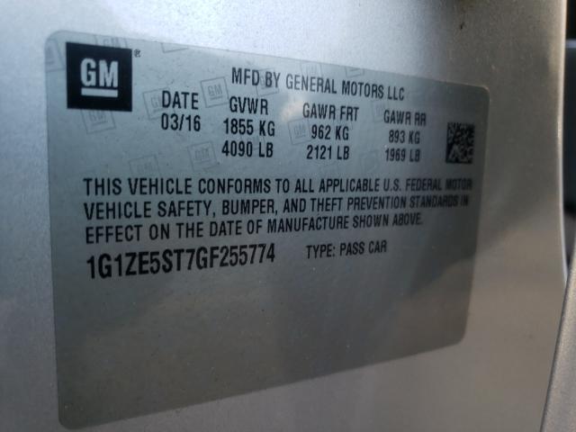 Photo 9 VIN: 1G1ZE5ST7GF255774 - CHEVROLET MALIBU LT 