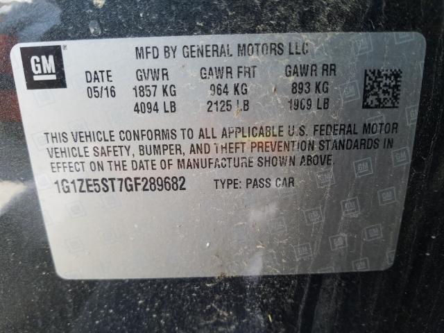 Photo 9 VIN: 1G1ZE5ST7GF289682 - CHEVROLET MALIBU 