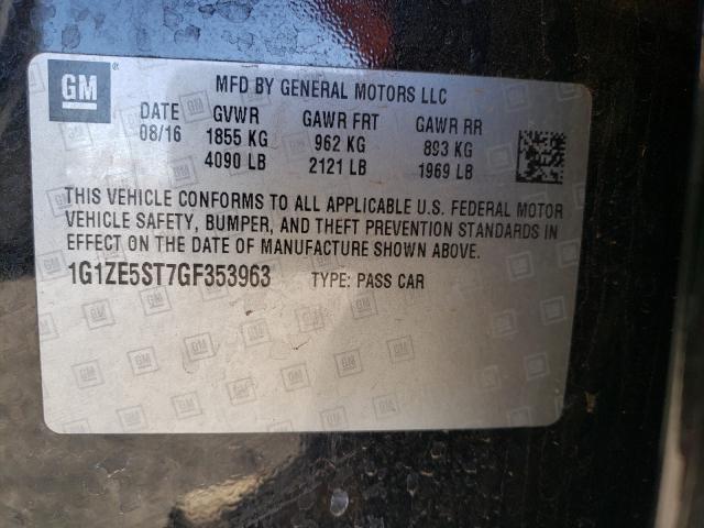 Photo 9 VIN: 1G1ZE5ST7GF353963 - CHEVROLET MALIBU LT 