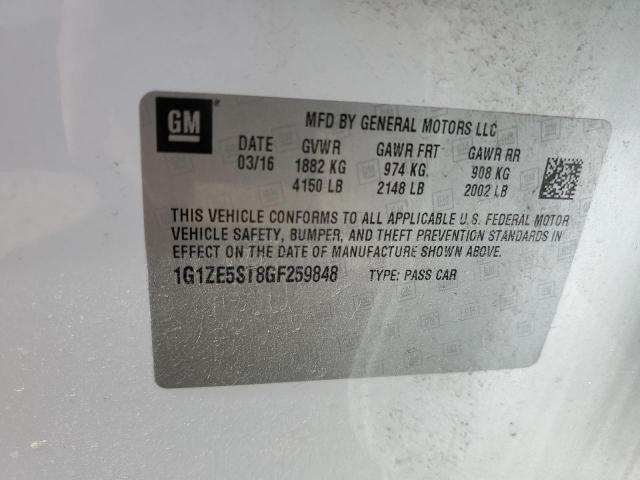 Photo 11 VIN: 1G1ZE5ST8GF259848 - CHEVROLET MALIBU LT 