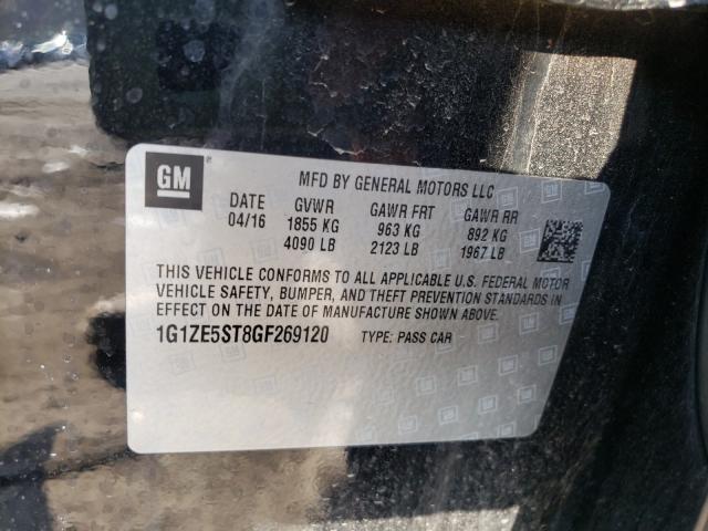 Photo 9 VIN: 1G1ZE5ST8GF269120 - CHEVROLET MALIBU LT 