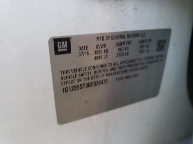 Photo 9 VIN: 1G1ZE5ST8GF336475 - CHEVROLET MALIBU LT 