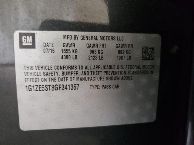 Photo 9 VIN: 1G1ZE5ST8GF341367 - CHEVROLET MALIBU HYB 