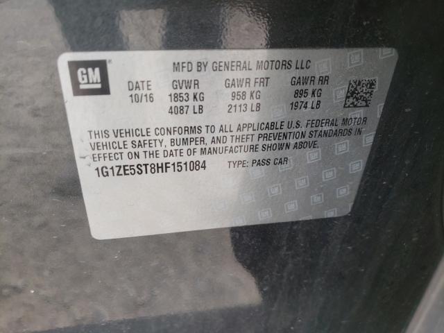 Photo 9 VIN: 1G1ZE5ST8HF151084 - CHEVROLET MALIBU LT 